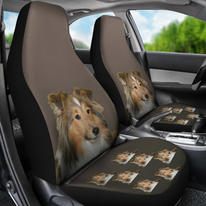Shetland Sheepdog Car Seat Covers (set of 2)