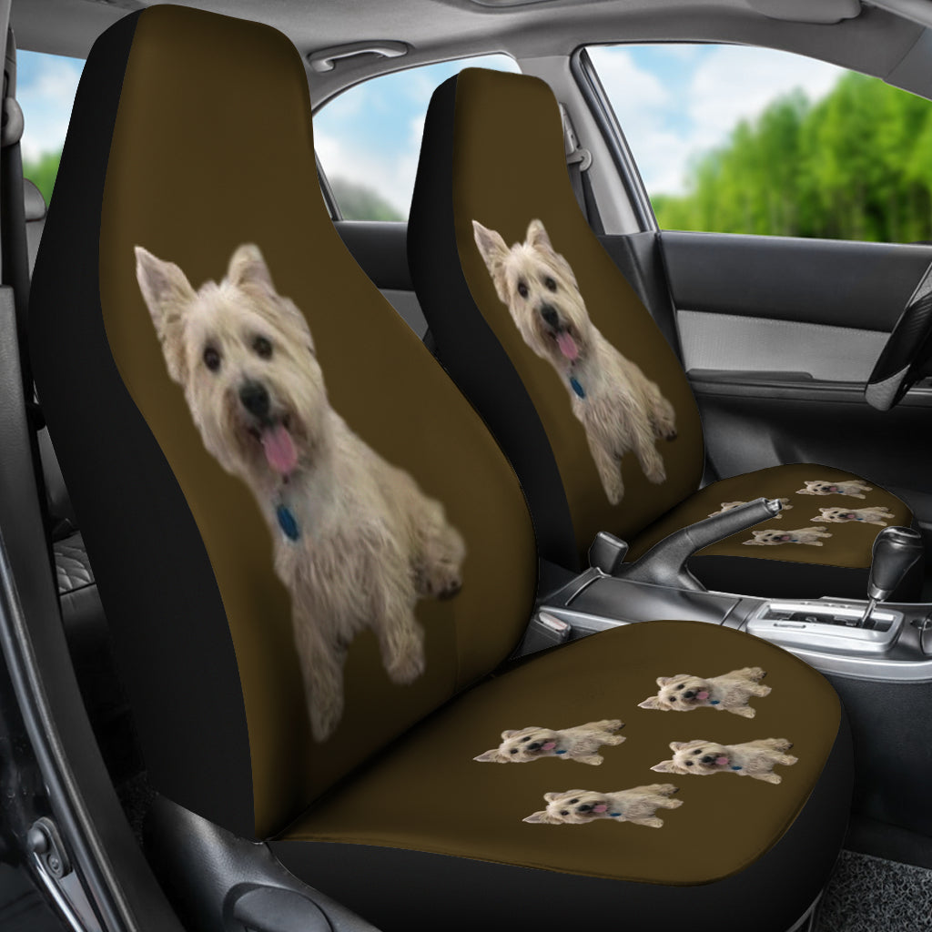 Cairn Terrier Car Seat Cover - (Set of 2)