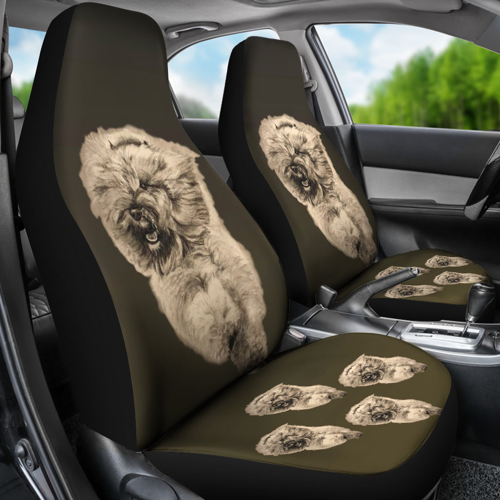 Bouvier des Flanders Car Seat Covers (Set of 2) - Tan