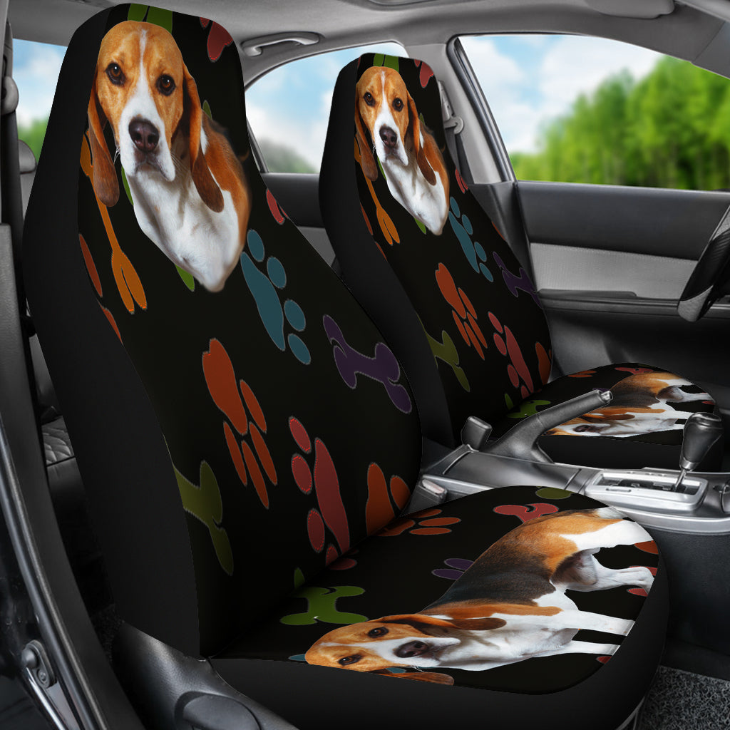 Beagle Car Seat Cover - Black