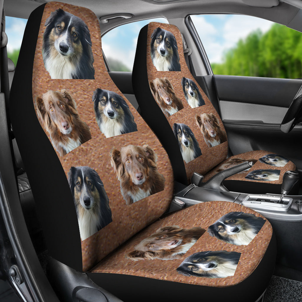 Australian Shepherd Car Seat Covers (Set of 2)