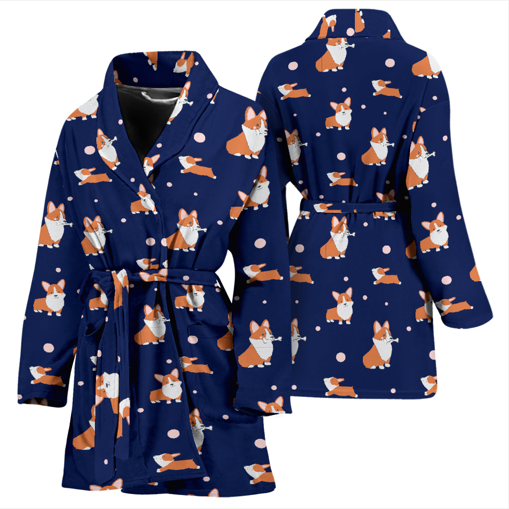 Corgi Bathrobe - Blue