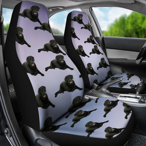 Black Lab Car Seat Cover (Set of 2)