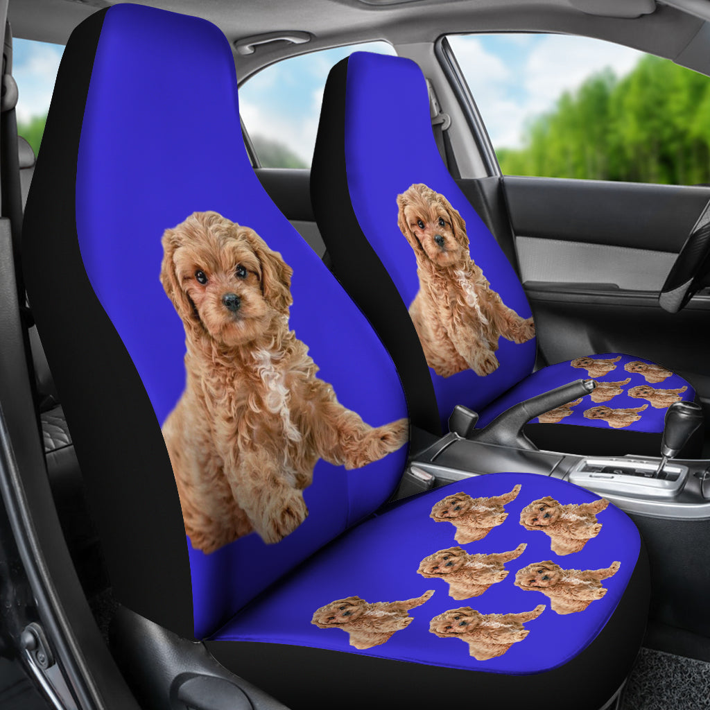 Cavapoo/Cavoodle Car Seat Covers - (Set of 2)