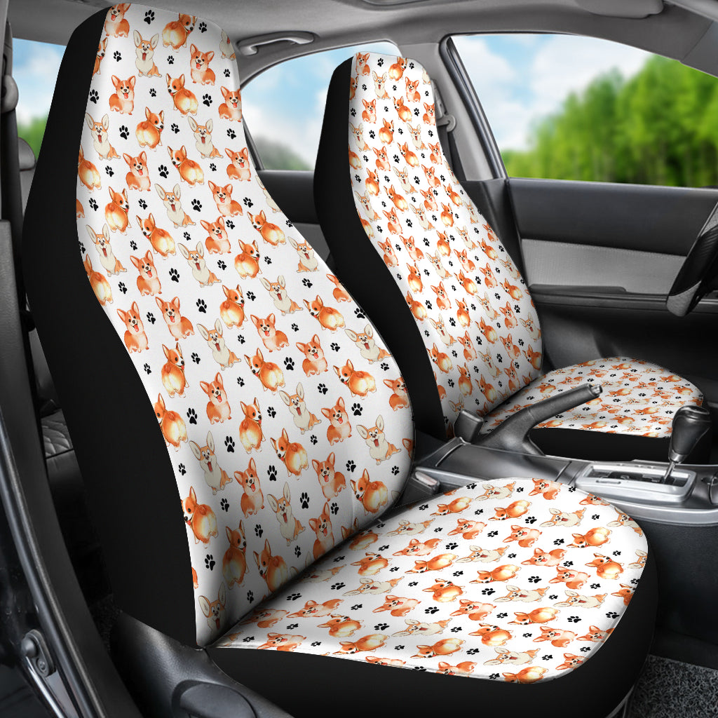 Welsh Corgi Car Seat Covers (Set of 2)