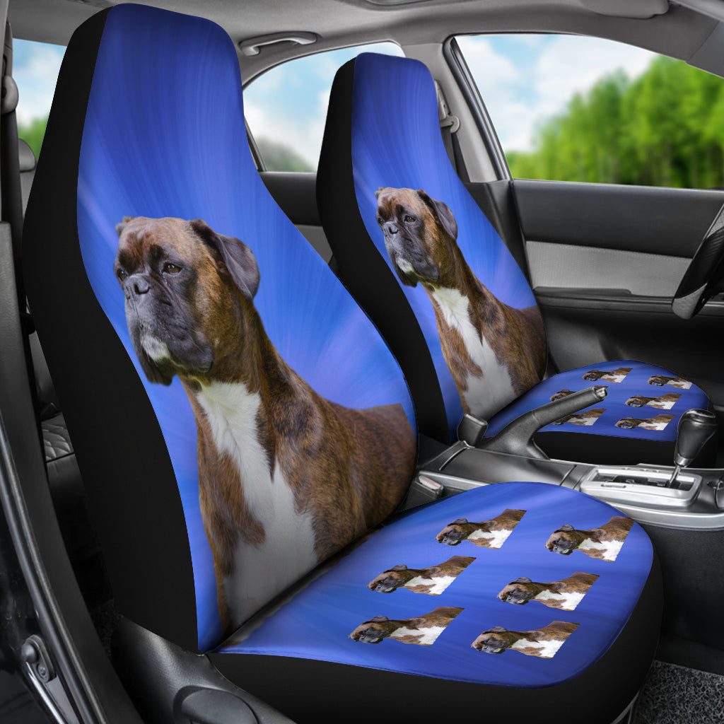 Boxer Car Seat Covers Brindle - Set of 2