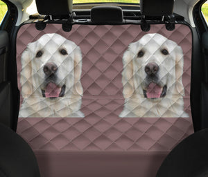 Cream Golden Retriever Pet Seat Cover
