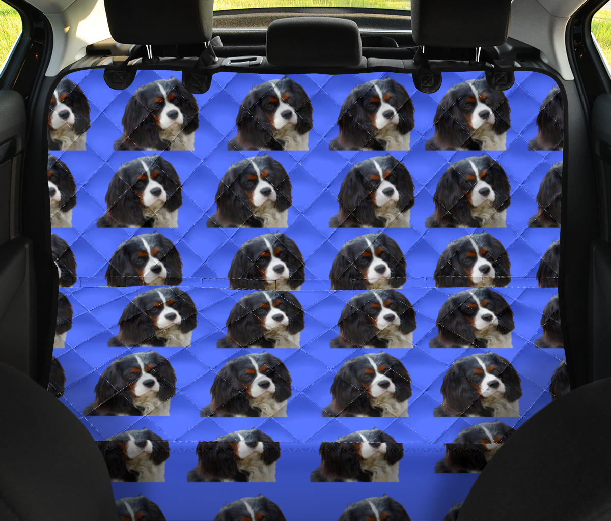 Cavalier King Charles Spaniel Tri Pet Seat Cover