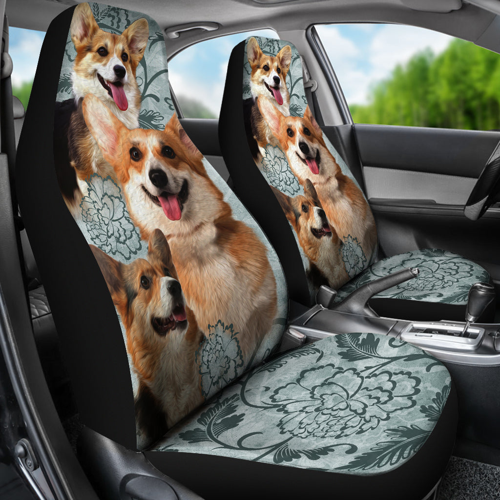 Pembroke Welsh Corgi Car Seat Covers (Set of 2)