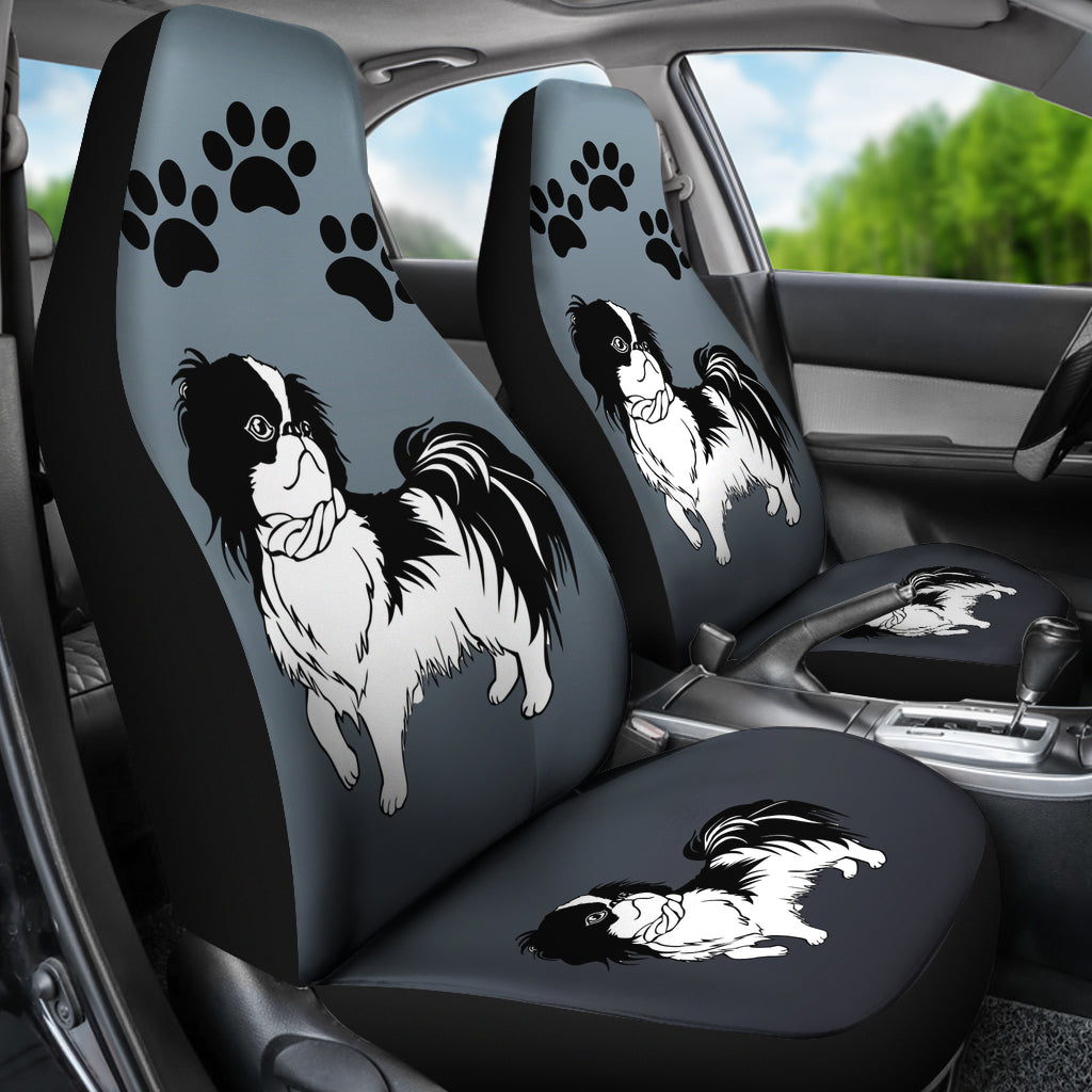 Japanese Chin Car Seat Cover (Set of 2)