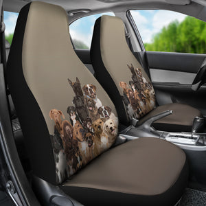 Mixed Dog Breed Car Seat Cover (Set of 2)