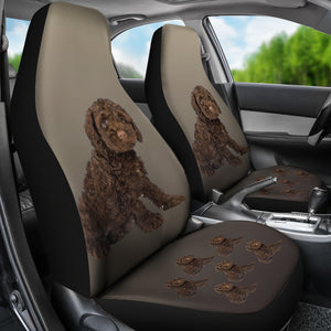 Cockapoo Car Seat Cover - Chocolate