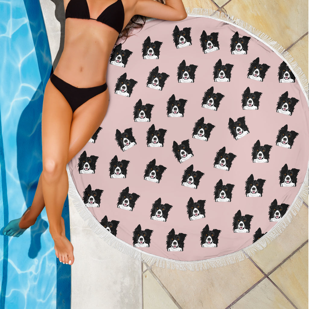 Border Collie Beach Blanket