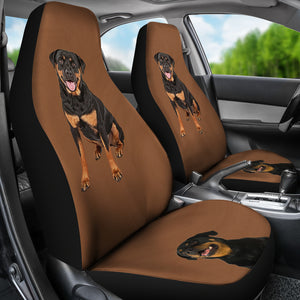 Rottweiler Car Seat Covers - Brown (Set of 2)