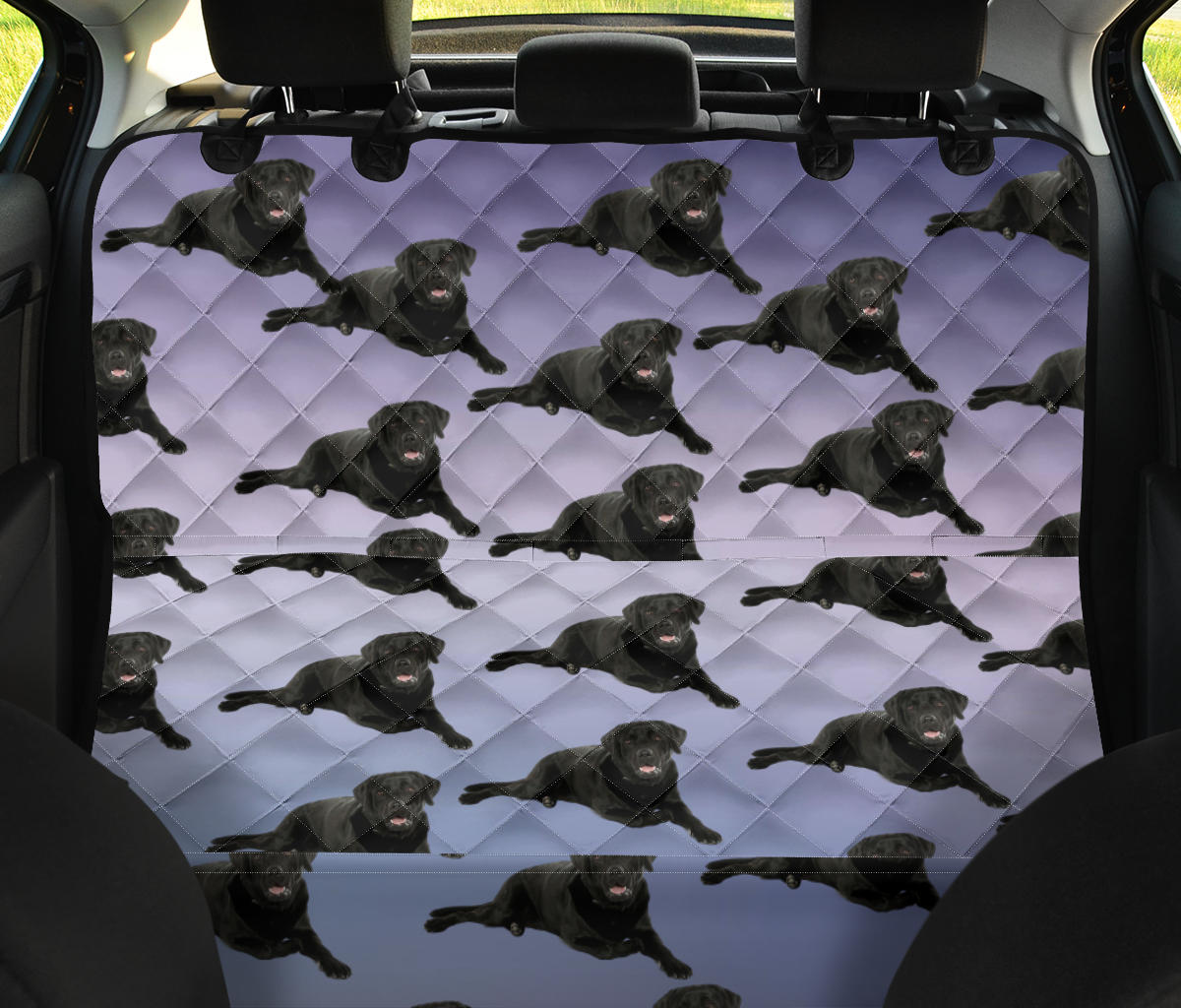 Black Lab Pet Seat Cover