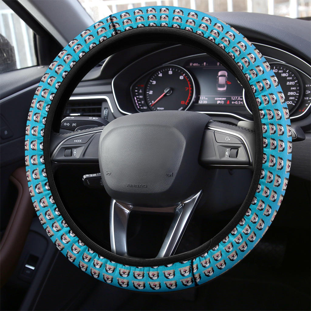 Japanese Chin Car Steering Wheel Cover