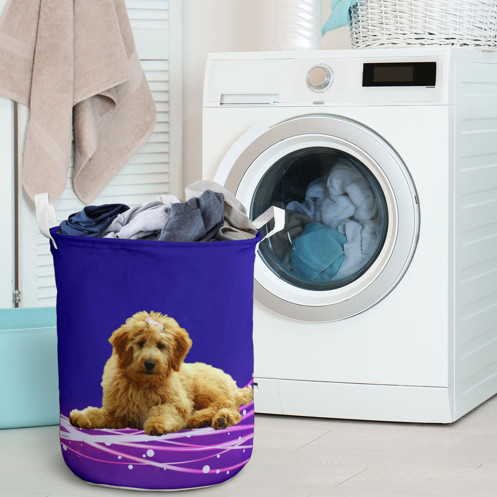 Goldendoodle Laundry Basket 2