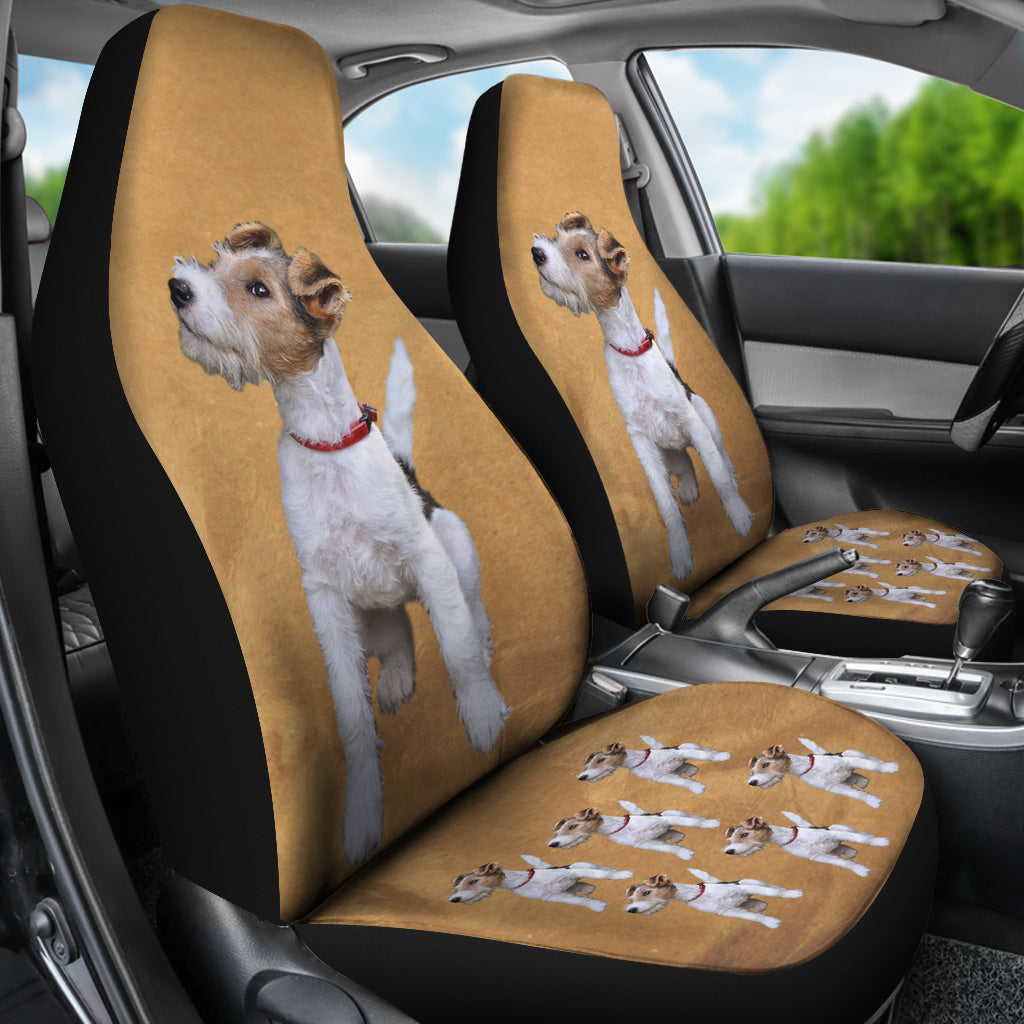 Wire Fox Terrier Car Seat Covers (Set of 2)