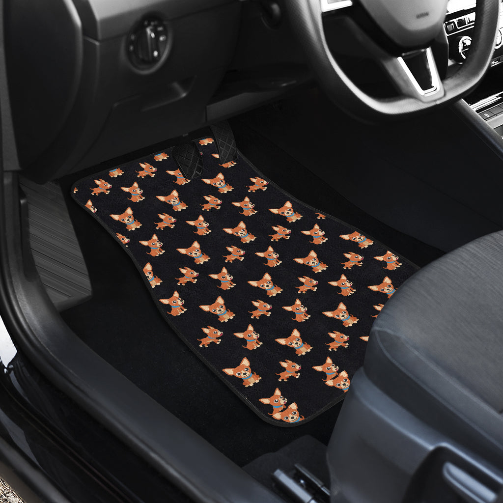 Chihuahua Cartoon Car Mats (Front & Back)