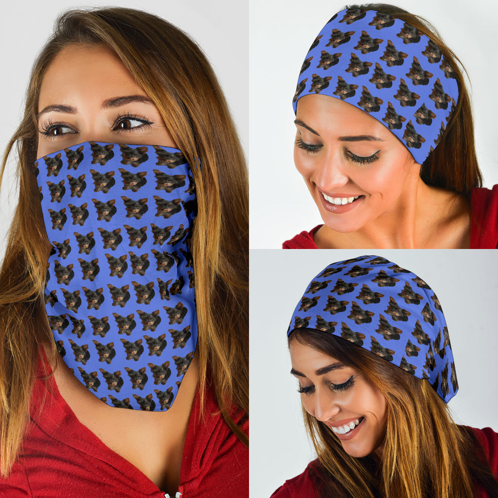 Yorkie Bandanas - Blue