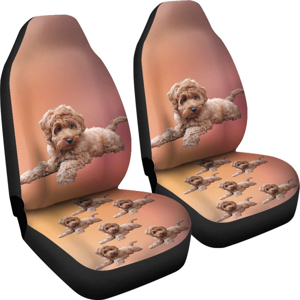 Labradoodle Car Seat Cover (Set of 2)