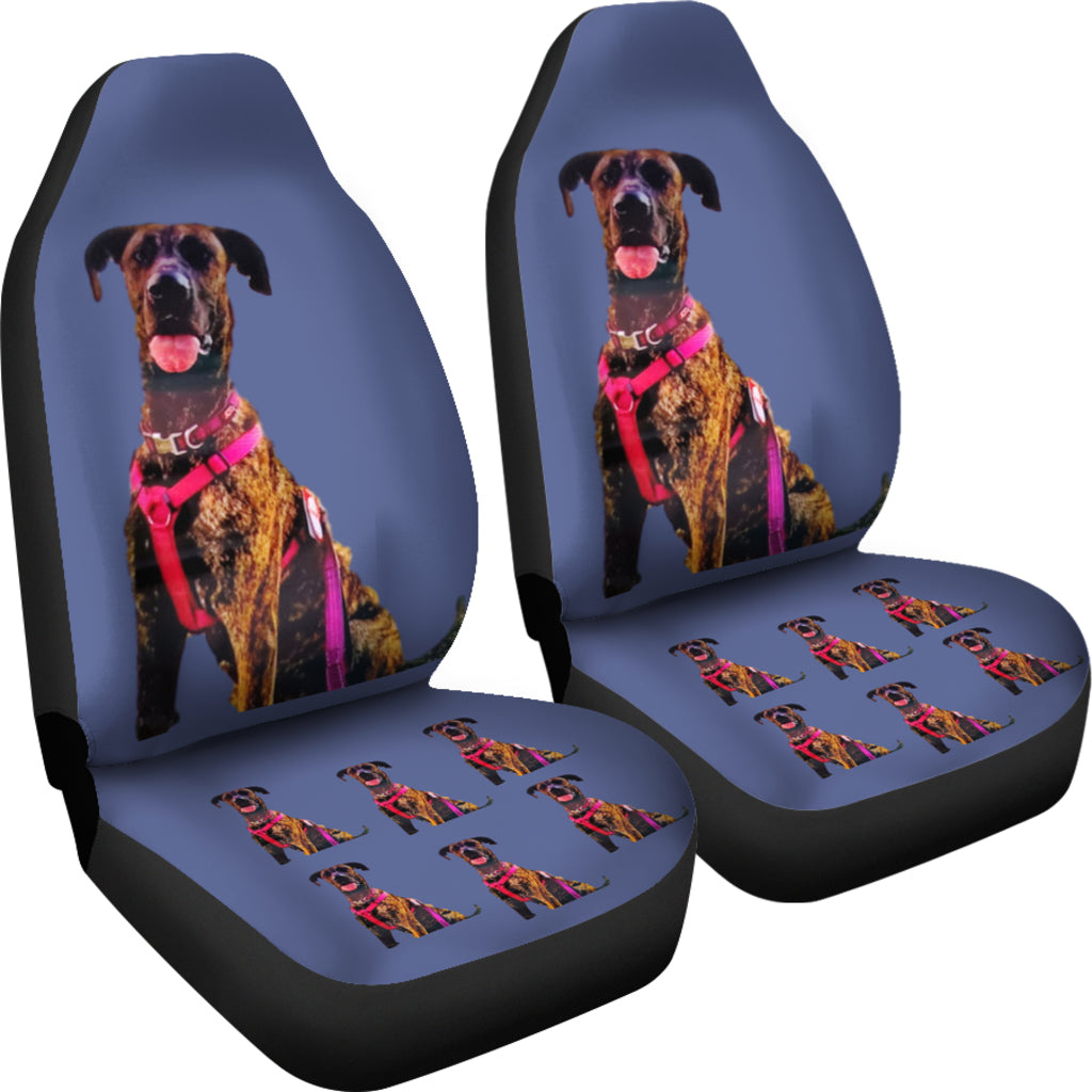 Great Dane Car Seat Covers Brindle - Set of 2