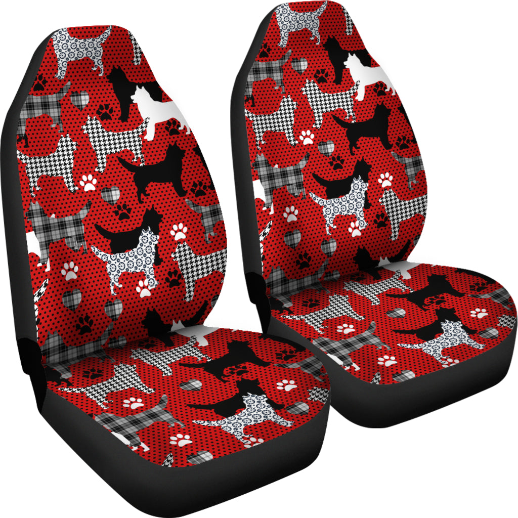 Husky Car Seat Cover - Red (Set of 2)