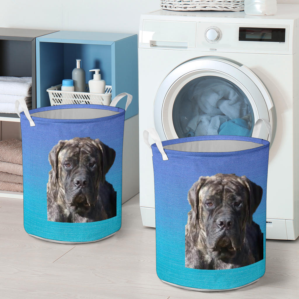 English Mastiff Laundry Basket - Brindle