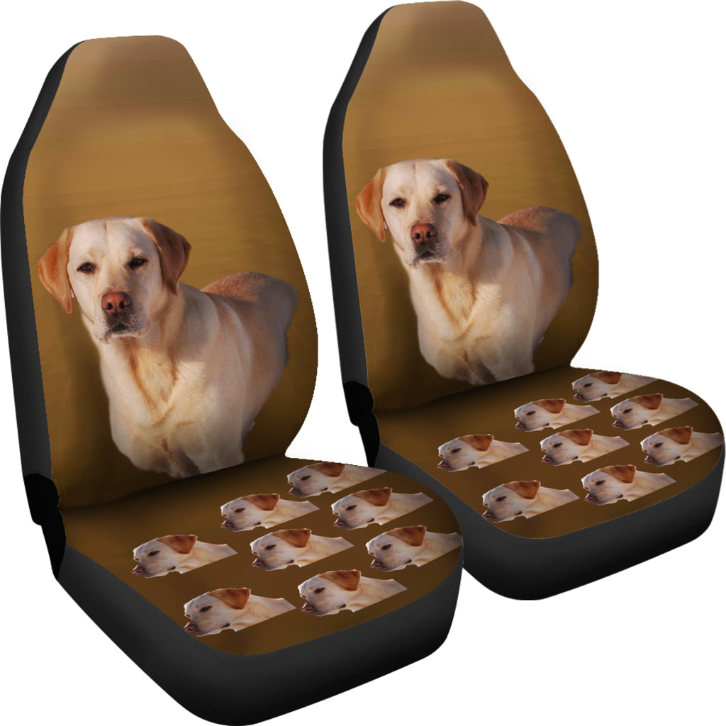 Yellow Labrador Car Seat Cover (Set of 2)