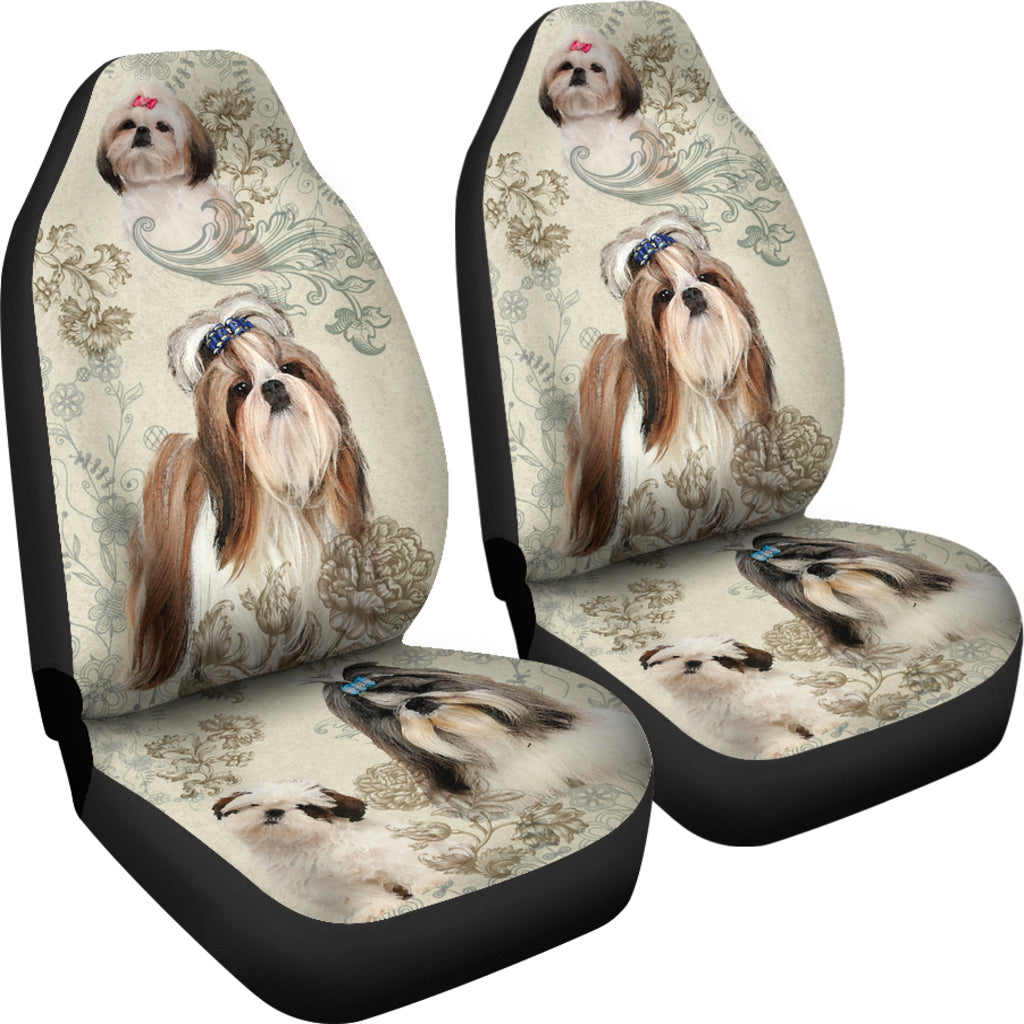 Shih Tzu Car Seat Covers (Set of 2) - Multi