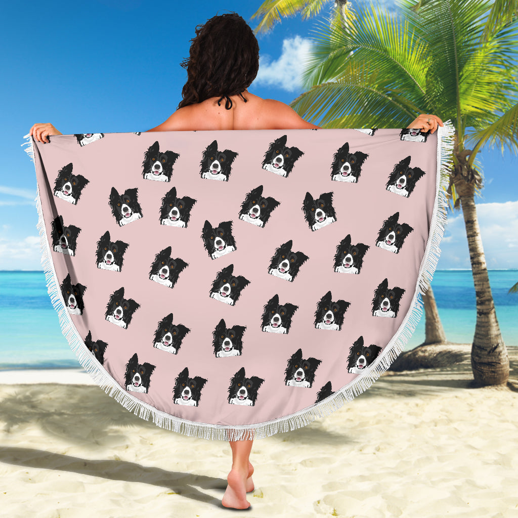 Border Collie Beach Blanket