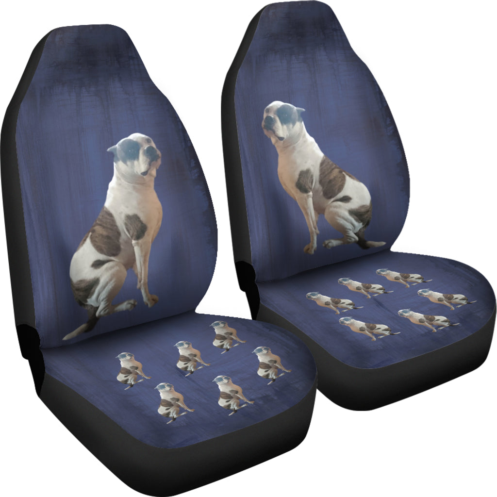 American Bulldog Car Seat Cover (set of 2) - Kate 2