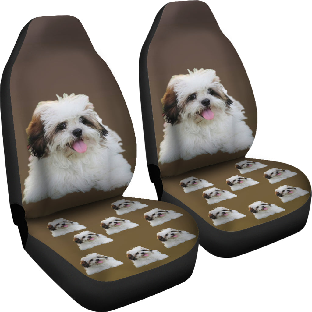 Lhasa Apso Car Seat Cover (Set of 2)