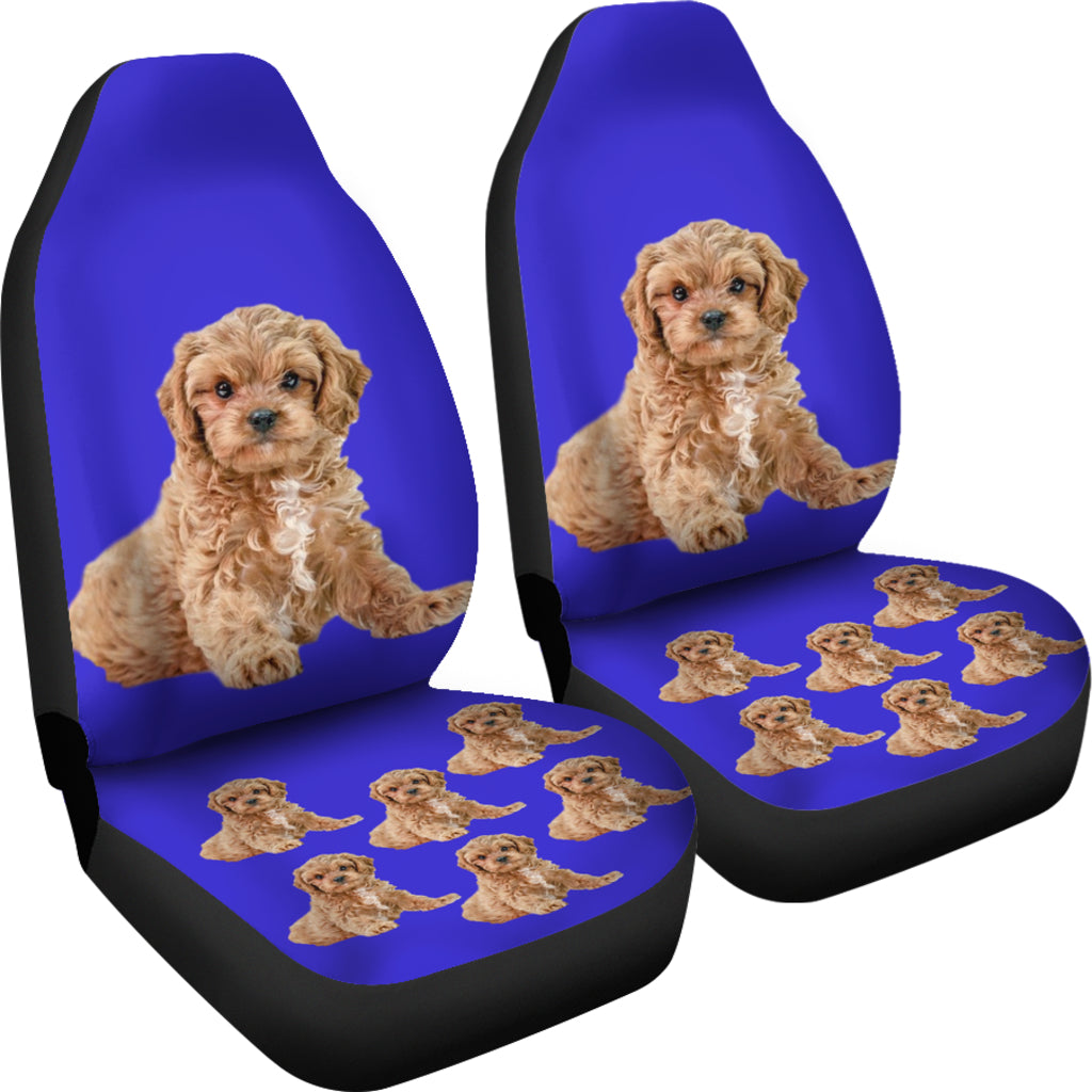 Cavapoo/Cavoodle Car Seat Covers - (Set of 2)