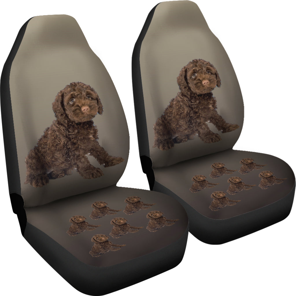 Cockapoo Car Seat Cover - Chocolate