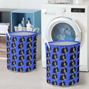 Cavalier King Charles Spaniel Laundry Basket - Tri