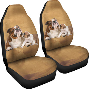 Bulldog Car Seat Cover (Set of 2)