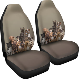 Mixed Dog Breed Car Seat Cover (Set of 2)