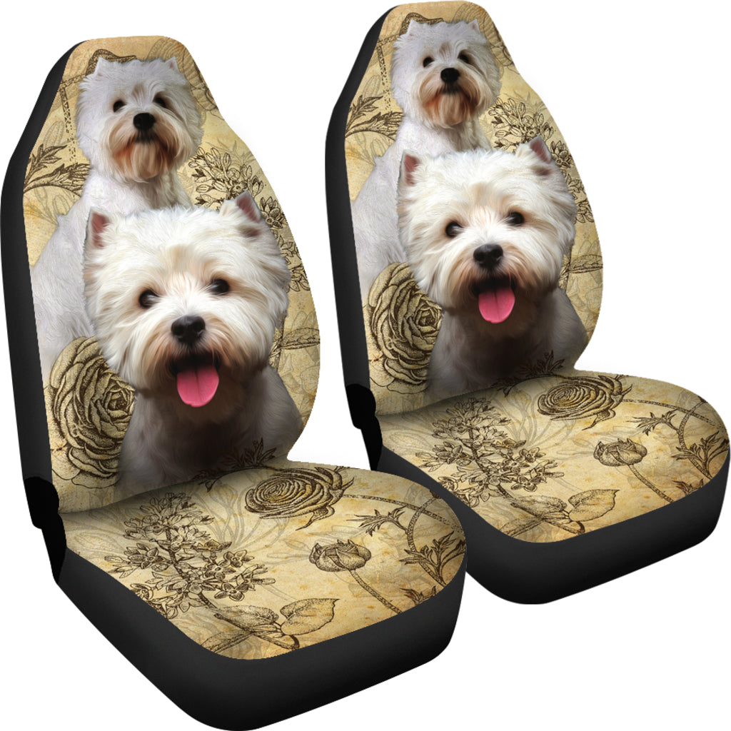 West Highland Terrier Car Seat Covers (Set of 2)