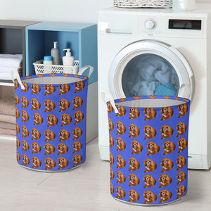 Cavalier King Charles Laundry Basket - Ruby