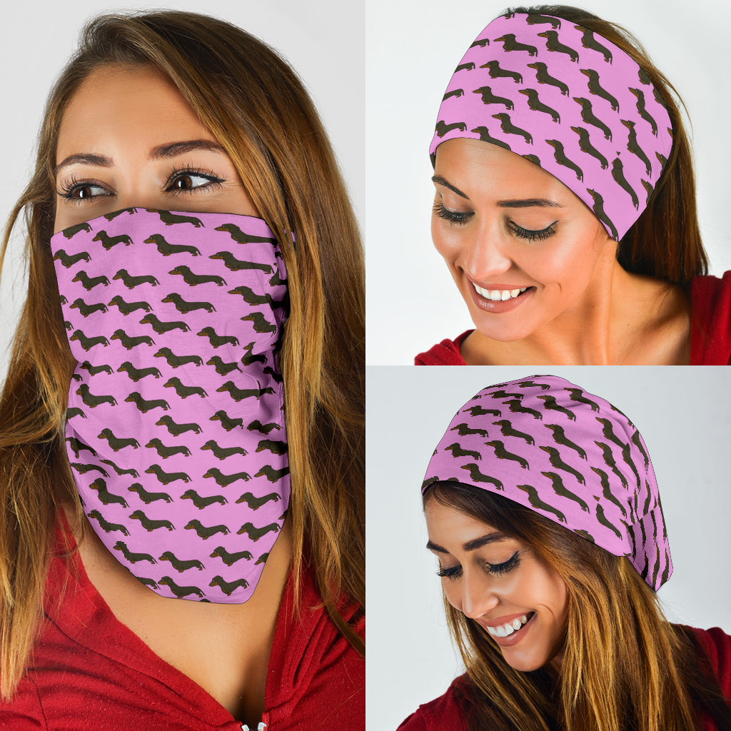 Dachshund Bandana Set - Pink