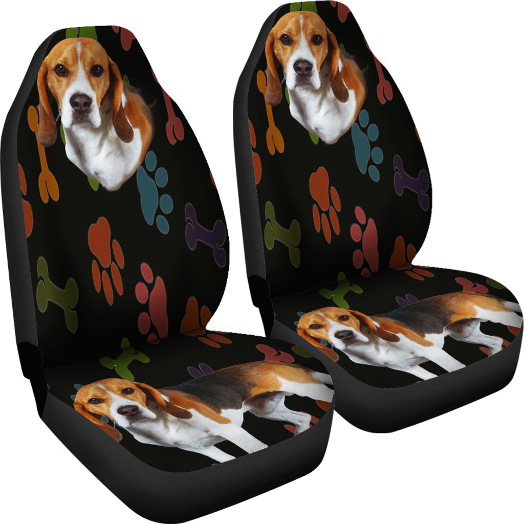 Beagle Car Seat Cover - Black