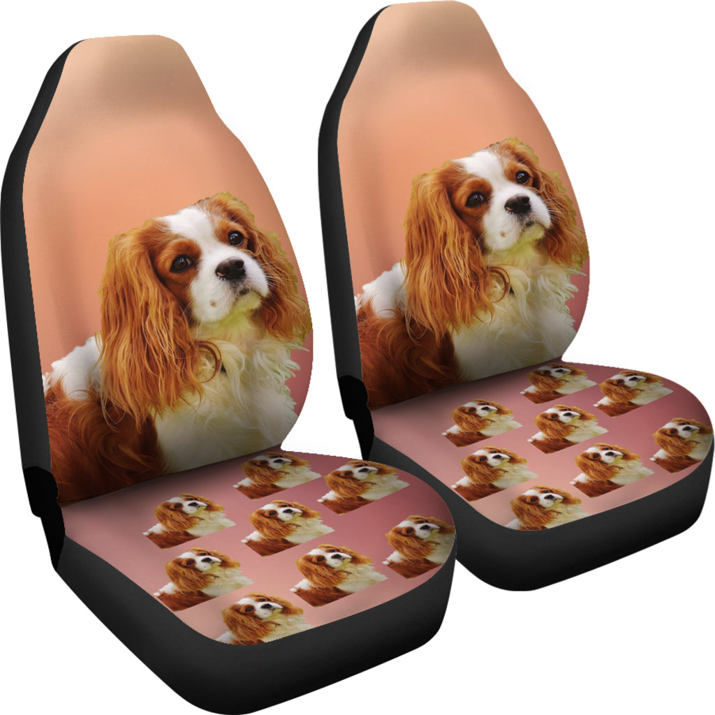 Cavalier King Charles Spaniel Car Seat Cover (Set of 2)