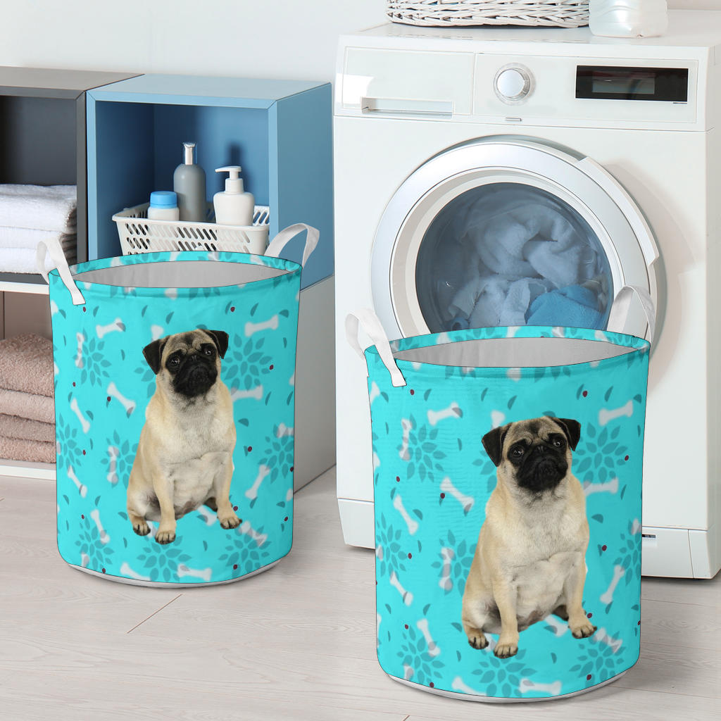 Pug & Bones Laundry Basket