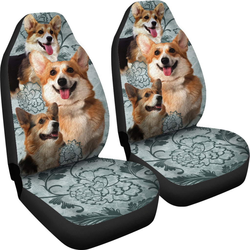 Pembroke Welsh Corgi Car Seat Covers (Set of 2)