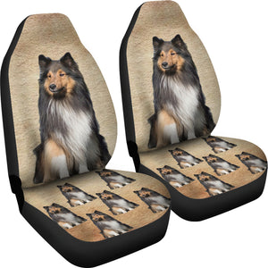 Sheltie Car Seat Cover (Set of 2)