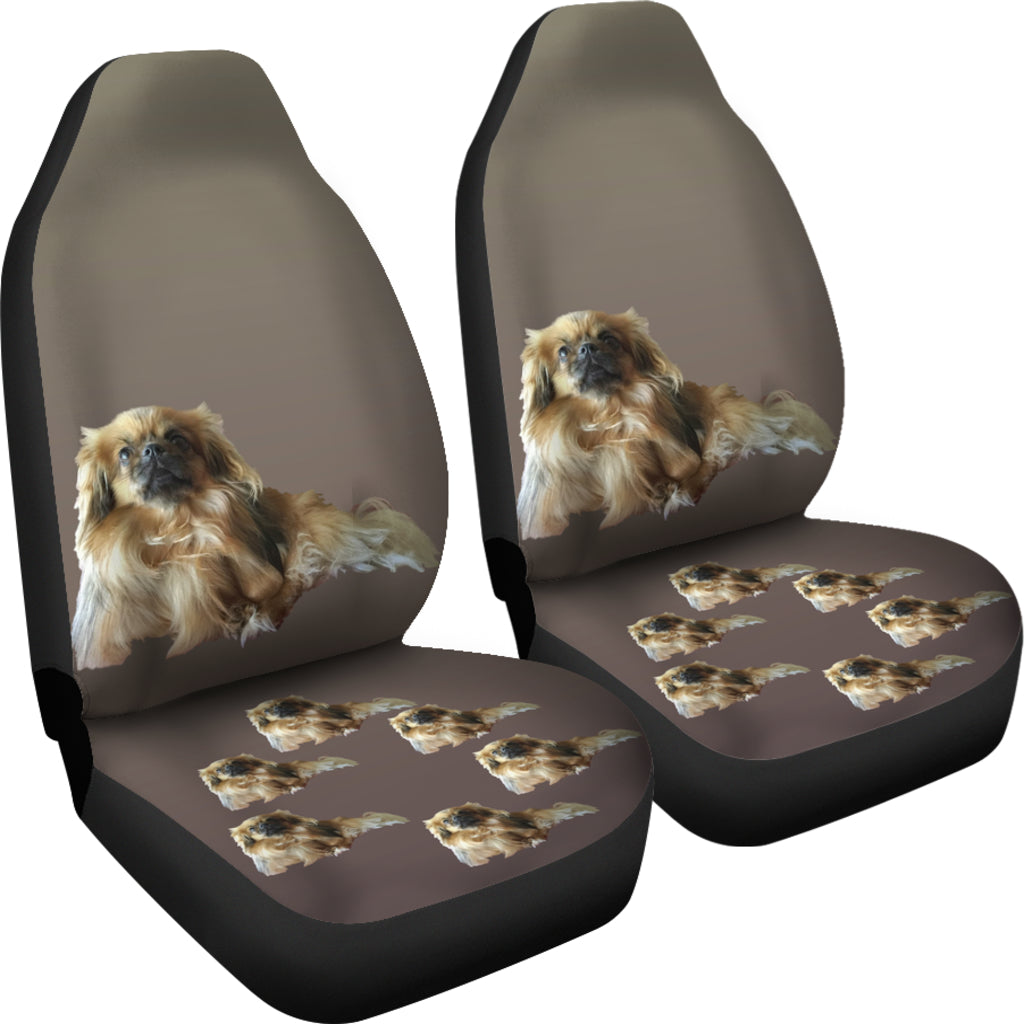 Tibetan Spaniel Car Seat Covers (Set of 2)