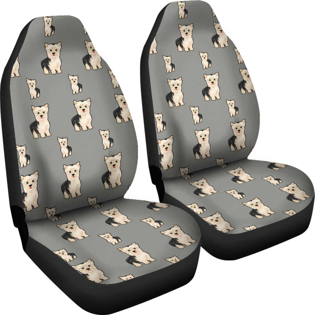 Yorkie Car Seat Cover Grey Set of 2 Cathy Ann s Deals