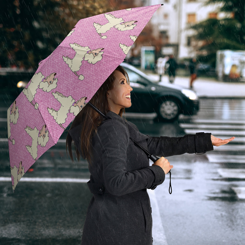 Poodle Umbrella - Cartoon Auto Open