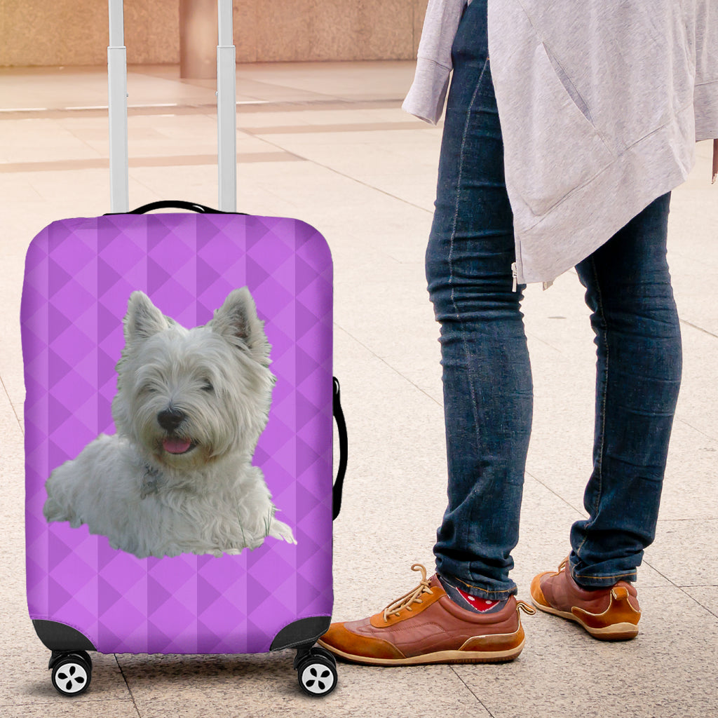 Westie Luggage Cover